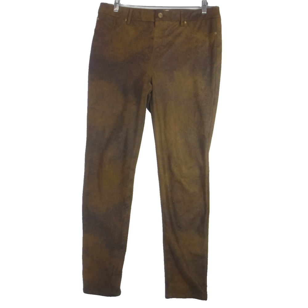 Chicos Faux-Suede 5-Pocket Slim Pants Size‎ .5 /US XS  Size 6 Brown Stretch